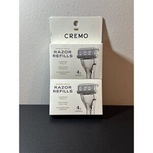 New Sealed 2 Pack of Cremo Razor Refills, 4 Cartridges‎ 5 Blade Cartridges